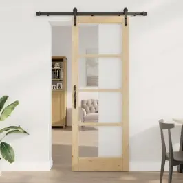 Slīdošās Durvis Cits Orkdal Brūna 78 X 211 Cm Vidaxl