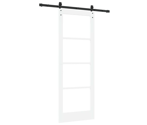 Bīdāmās Durvis Ar Orkdalaparatūras Komplektu Balts 78X211 Cm Vidaxl