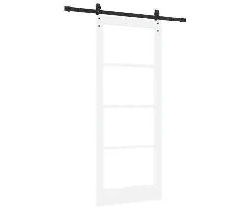 Bīdāmās Durvis Ar Orkdalaparatūras Komplektu Baltas 83X202 Cm Vidaxl