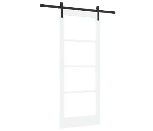 Bīdāmās Durvis Ar Orkdalaparatūras Komplektu Baltas 83X202 Cm Vidaxl