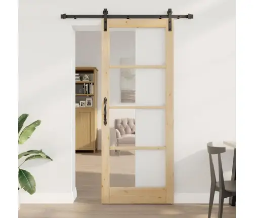 Bīdāmās Durvis Ar Aparatūras Komplektu Orkdal83X211 Cm Vidaxl
