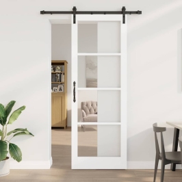 Slīdošās Durvis Cits Orkdal Balts 83 X 232 Cm Vidaxl