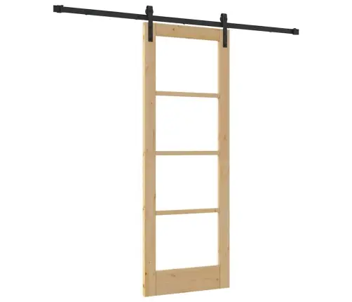 Vidaxl Bīdāmās Durvis Ar Orkdalaparatūras Komplektu 73.5X198.5 Cm