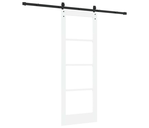 Bīdāmās Durvis Ar Aparatūras Komplektu Orkdalbaltas 73.5X198.5 Cm Vidaxl