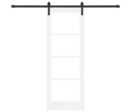 Bīdāmās Durvis Ar Aparatūras Komplektu Orkdalbaltas 73.5X198.5 Cm Vidaxl