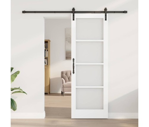 Bīdāmās Durvis Ar Aparatūras Komplektu Orkdalbaltas 73.5X211 Cm Vidaxl