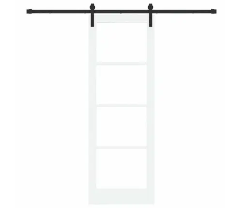 Bīdāmās Durvis Ar Aparatūras Komplektu Orkdalbaltas 73.5X211 Cm Vidaxl