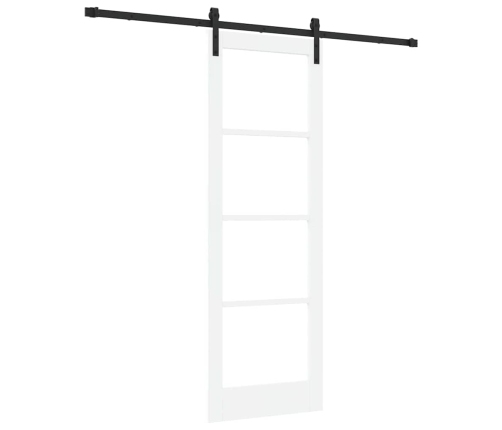 Bīdāmās Durvis Ar Aparatūras Komplektu Orkdalbaltas 73.5X211 Cm Vidaxl