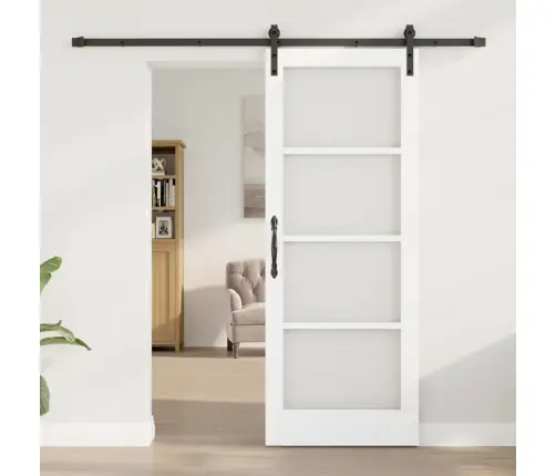 Bīdāmās Durvis Ar Piederumu Komplektu Orkdalbalta 78X202 Cm Vidaxl