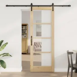 Slīdošās Durvis Cits Orkdal Brūna 78 X 211 Cm Vidaxl
