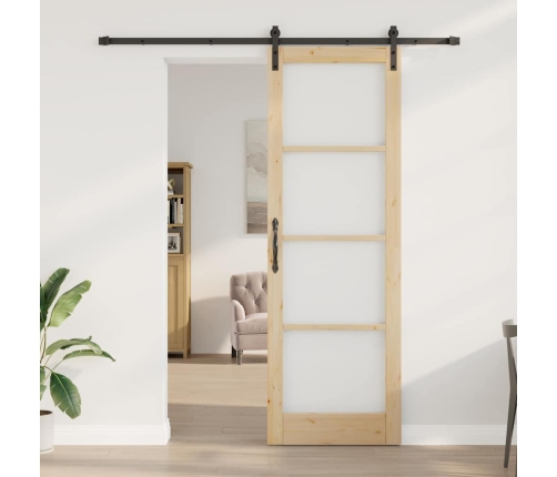Bīdāmās Durvis Ar Aparatūras Komplektu Orkdal78X232 Cm Vidaxl