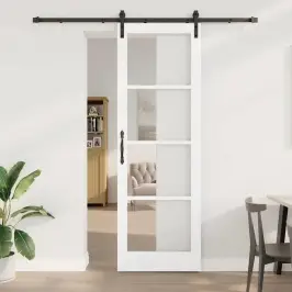 Slīdošās Durvis Cits Orkdal Balts 78 X 232 Cm Vidaxl