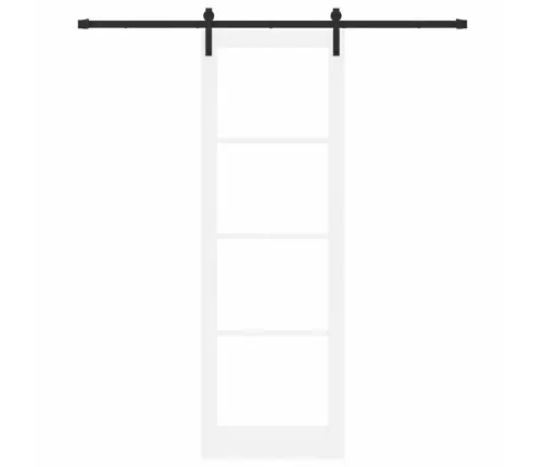 Bīdāmās Durvis Ar Aparatūras Komplektu Orkdalbaltas 78X232 Cm Vidaxl
