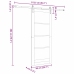 Slīdošās Durvis Ar Orkdalaparatūras Komplektu 83X202 Cm Vidaxl