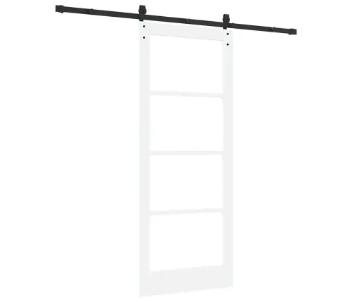 Bīdāmās Durvis Ar Aparatūras Komplektu Orkdalbaltas 83X202 Cm Vidaxl