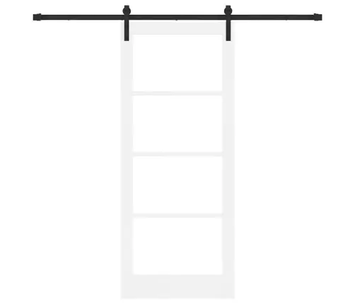 Bīdāmās Durvis Ar Aparatūras Komplektu Orkdalbaltas 83X202 Cm Vidaxl