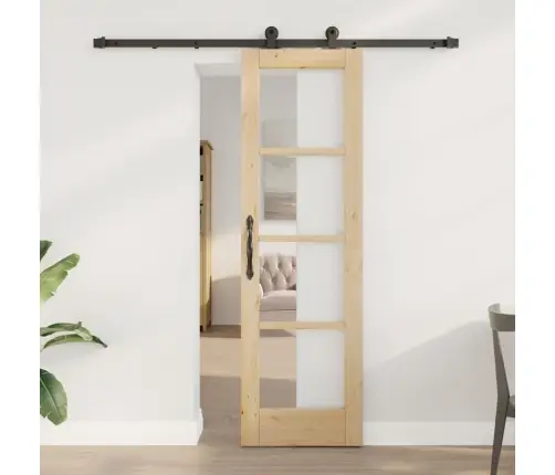 Stumdomos Durys Orkdal Ruda 61 X 198.5 Cm Medis Ir Metalas