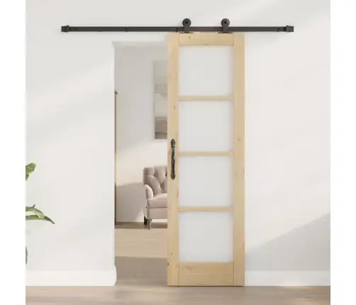 Stumdomos Durys Orkdal Ruda 61 X 198.5 Cm Medis Ir Metalas