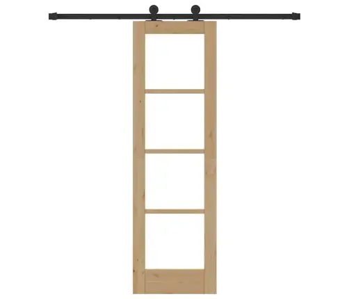 Stumdomos Durys Orkdal Ruda 61 X 198.5 Cm Medis Ir Metalas