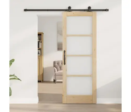 Libisev Uks Orkdal Pruun 73.5 X 198.5 Cm Puit Ja Metall