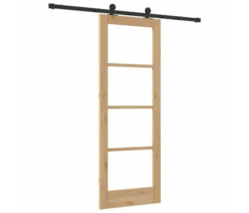 Libisev Uks Orkdal Pruun 73.5 X 198.5 Cm Puit Ja Metall