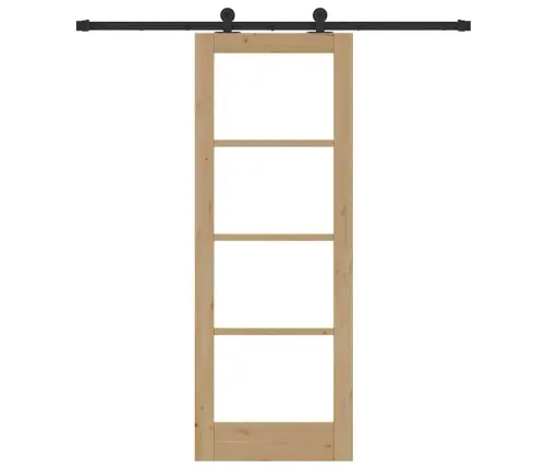 Libisev Uks Orkdal Pruun 73.5 X 198.5 Cm Puit Ja Metall