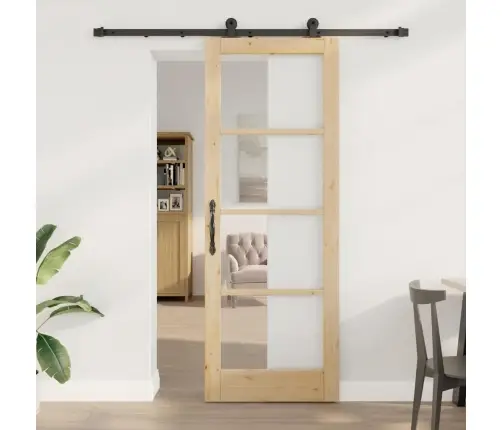 Libisev Uks Orkdal Pruun 78 X 211 Cm Puit Ja Metall