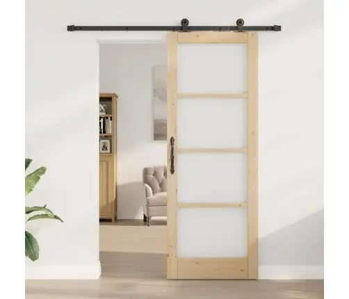 Libisev Uks Orkdal Pruun 78 X 211 Cm Puit Ja Metall