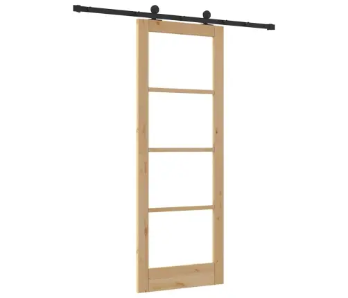 Libisev Uks Orkdal Pruun 78 X 211 Cm Puit Ja Metall