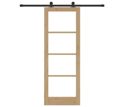 Libisev Uks Orkdal Pruun 78 X 211 Cm Puit Ja Metall