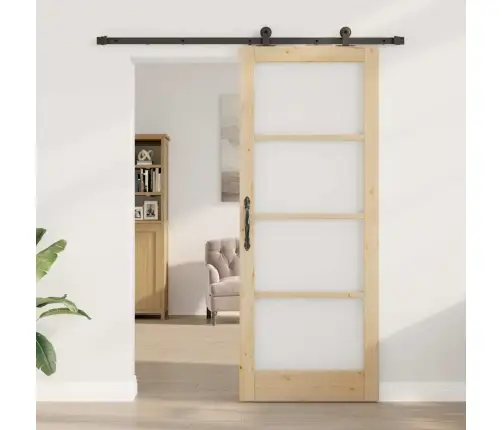 Libisev Uks Orkdal Pruun 83 X 211 Cm Puit Ja Metall