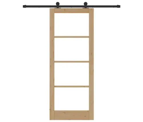 Libisev Uks Orkdal Pruun 83 X 211 Cm Puit Ja Metall