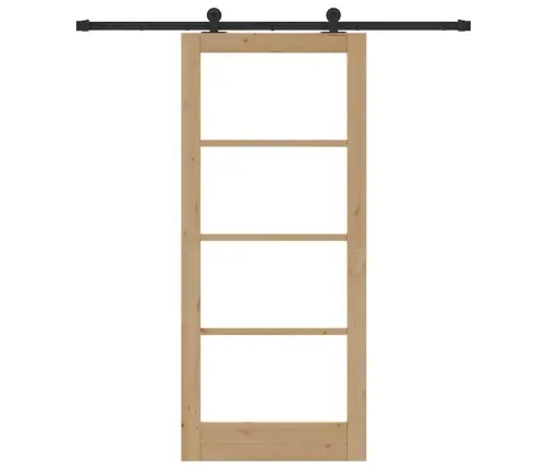 Libisev Uks Orkdal Pruun 86 X 198.5 Cm Puit Ja Metall