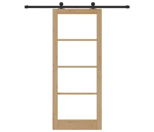 Bīdāmās Durvis Ar Piederumu Komplektu Orkdalciets Koks Un Stikls Vidaxl