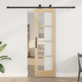 Libisev Uks Orkdal Pruun 61 X 198.5 Cm Puit Ja Metall