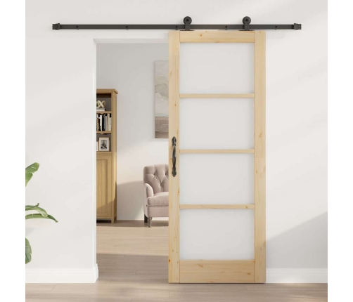 Libisev Uks Orkdal Pruun 78 X 202 Cm Puit Ja Metall