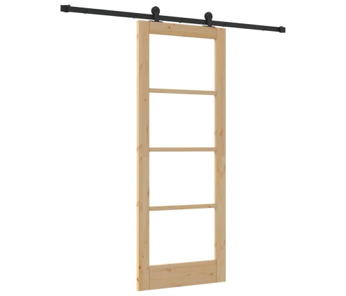 Libisev Uks Orkdal Pruun 78 X 202 Cm Puit Ja Metall