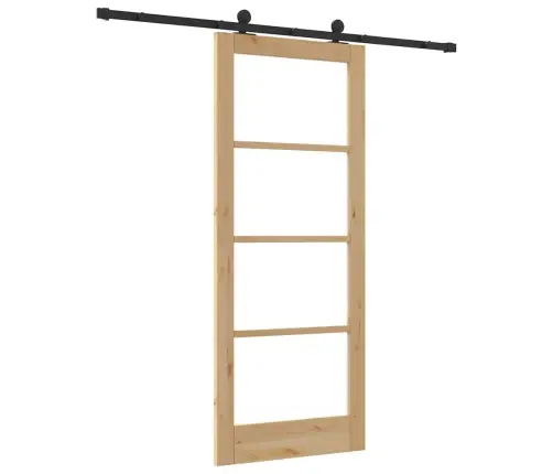 Stumdomos Durys Orkdal Ruda 83 X 202 Cm Medis Ir Metalas