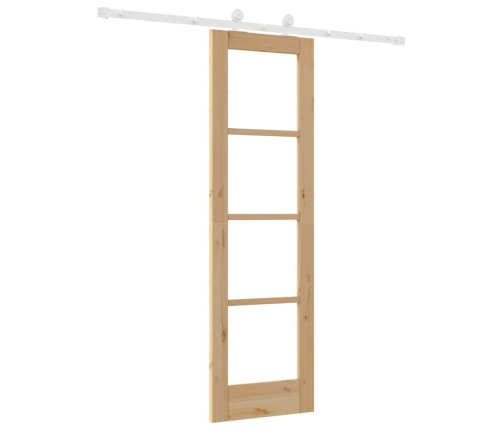 Bīdāmās Durvis Orkdal Brūna 61 X 198.5 Cm Koks Un Metāls Vidaxl