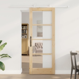Libisev Uks Orkdal Pruun 78 X 202 Cm Puit Ja Metall