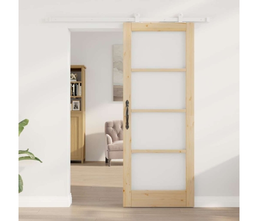 Libisev Uks Orkdal Pruun 78 X 202 Cm Puit Ja Metall