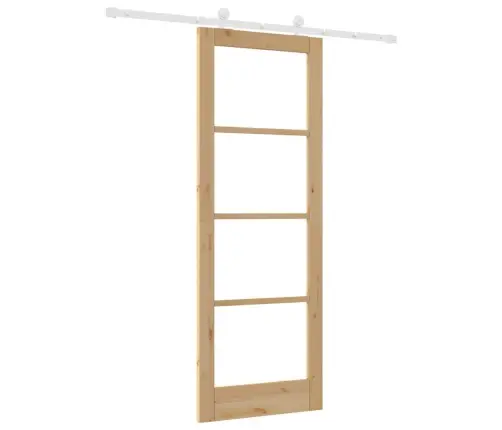 Stumdomos Durys Orkdal Ruda 78 X 211 Cm Medis Ir Metalas