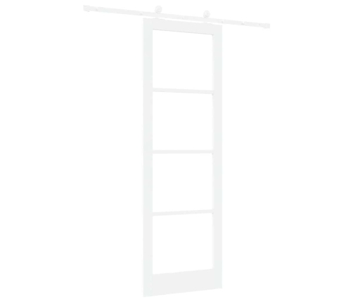 Bīdāmās Durvis Orkdal Balts 78 X 232 Cm Koks Un Metāls Vidaxl