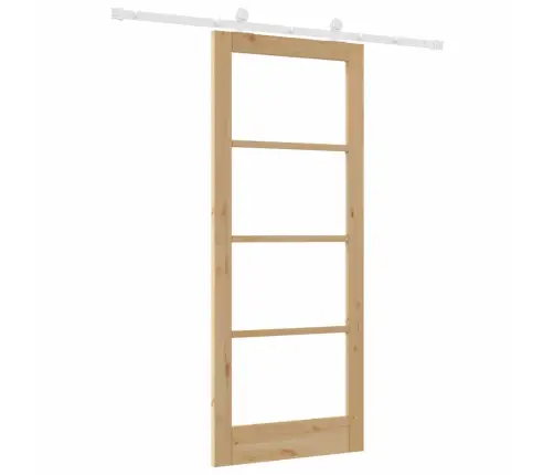 Bīdāmās Durvis Orkdal Brūna 83 X 202 Cm Koks Un Metāls Vidaxl