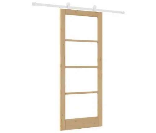 Bīdāmās Durvis Orkdal Brūna 83 X 202 Cm Koks Un Metāls Vidaxl