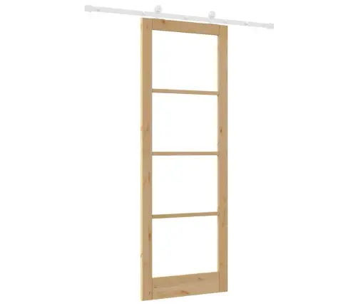 Bīdāmās Durvis Orkdal Brūna 83 X 232 Cm Koks Un Metāls Vidaxl