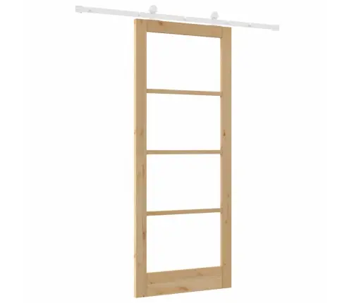 Bīdāmās Durvis Orkdal Brūna 86 X 211 Cm Koks Un Metāls Vidaxl