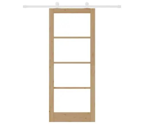 Bīdāmās Durvis Orkdal Brūna 86 X 211 Cm Koks Un Metāls Vidaxl