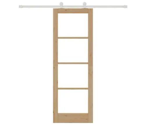 Bīdāmās Durvis Orkdal Brūna 73.5 X 211 Cm Koks Un Metāls Vidaxl