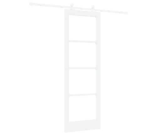 Bīdāmās Durvis Orkdal Balts 73.5 X 211 Cm Koks Un Metāls Vidaxl
